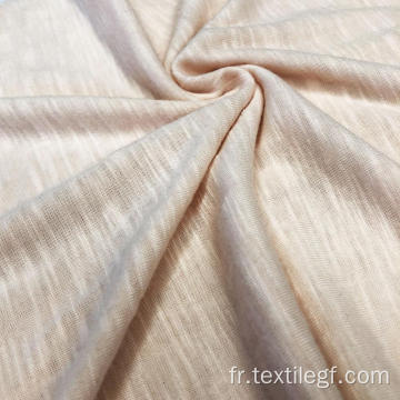 Tissu à tricoter en jersey de viscose flammé